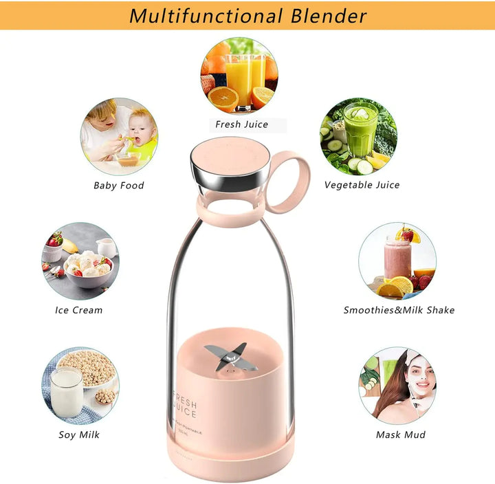 Portable Blender Bottle w/ Magnetic Charger