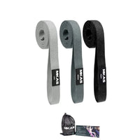 MKAS Fitness Long Resistance Bands Set: 3-Piece Fabric Workout Bands