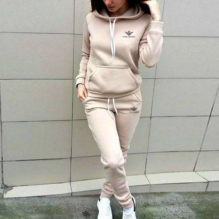 Women's Autumn and Winter Two Piiece Hooded Set